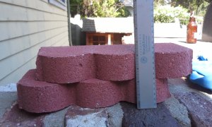 5/31/14: broke two garden bricks with an open palm strike. Not bad!